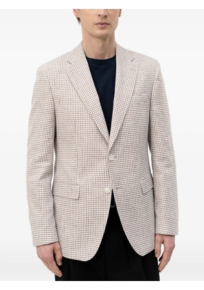 BOSS houndstooth-pattern blazer - Neutrals