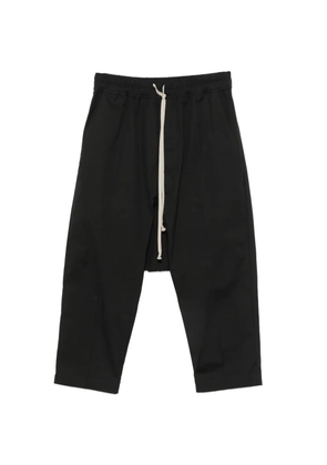 Rick Owens drawstring cropped trousers - Black