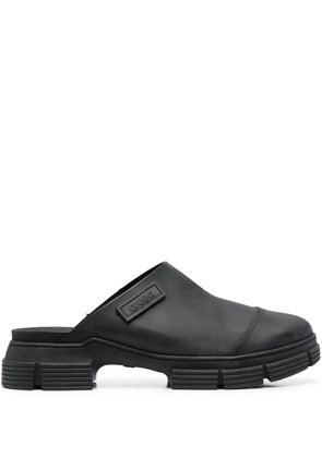 GANNI City chunky-sole mules - Black