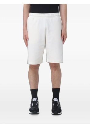 Ea7 Emporio Armani logo-print cotton shorts - White