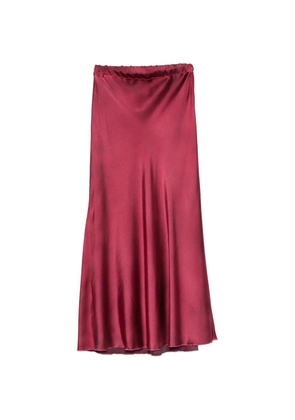 Avant Toi elasticated-waist midi skirt - Red