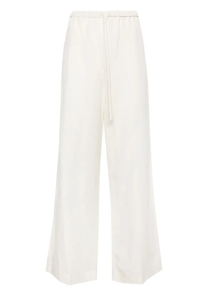 TOTEME Fluid drawstring trousers - White
