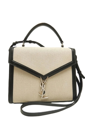 Saint Laurent Pre-Owned 2019 Medium Canvas Cassandra Top Handle Bag satchel - Black