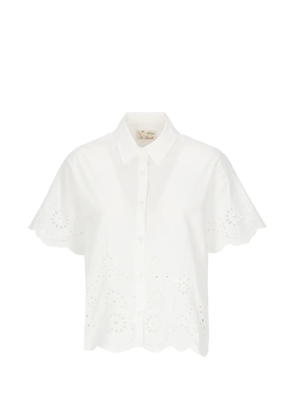 MC2 Saint Barth Clementine embroidered cotton shirt - White