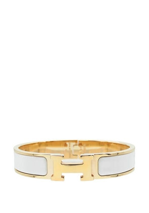Hermès Pre-Owned 2010-2026 Narrow Enamel Clic H Bracelet PM costume bracelet - Gold