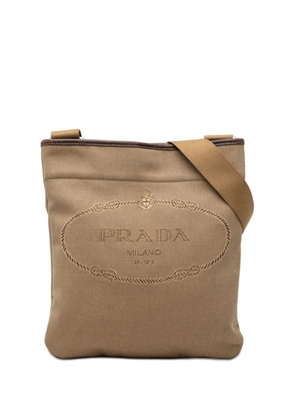 Prada Pre-Owned 2013-2026 Canvas Canapa Logo crossbody bag - Neutrals