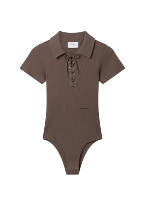 Axel Arigato lace-up ribbed bodysuit - Brown