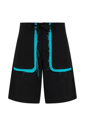 Edward Cuming drawstring trim shorts - Black
