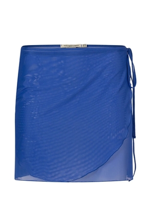 PARAMIDONNA Leone wrap-around beach cover-up - Blue
