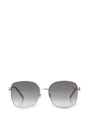 VALENTINO GARAVANI EYEWEAR VLogo square-frame sunglasses - Gold
