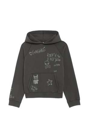 Zadig&Voltaire Georgy rhinestone-embellished hoodie - Grey