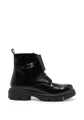 SERGIO MORETTI FIRENZE buckle-strap ankle boots - Black