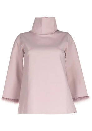 Herno Resort contrast-trim knitted top - Pink