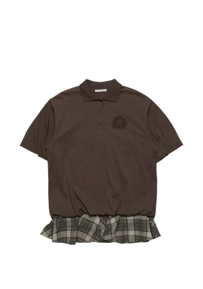 Acne Studios layered T-shirt dress - Brown