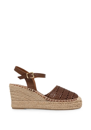 BILLI BI perforated wedge espadrilles - Brown