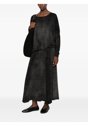 Avant Toi faded-effect sweater - Grey