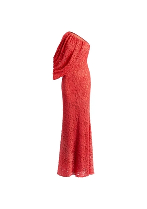 Silvia Tcherassi Terry one-shoulder maxi dress - Red