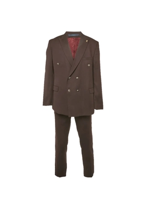 RICCI DI NAPOLI double-breasted slim-fit suit - Red