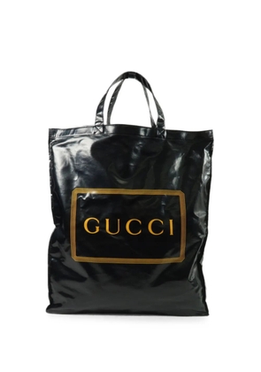 Gucci Pre-Owned logo-print tote bag - Black