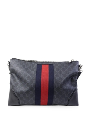 Gucci Pre-Owned GG Supreme Web shoulder bag - Grey