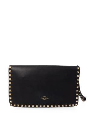Valentino Garavani Pre-Owned Rockstud leather clutch bag - Black