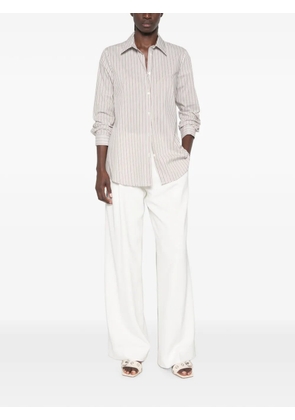 VICOLO striped shirt - Brown