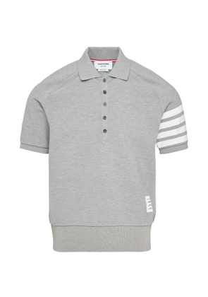 Thom Browne 4-Bar saddle sleeve polo shirt - Grey