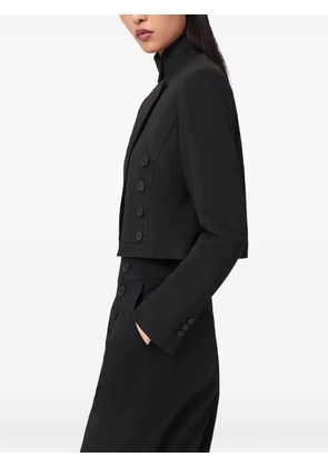 AllSaints Raina cropped double-breasted jacket - Black