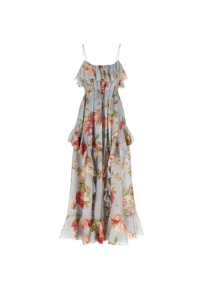 ZIMMERMANN maxi Roselight Frill dress - Blue
