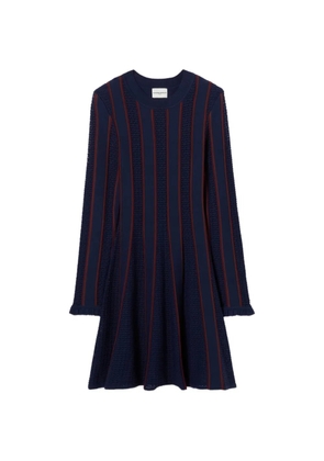 Claudie Pierlot short knitted skater dress - Blue