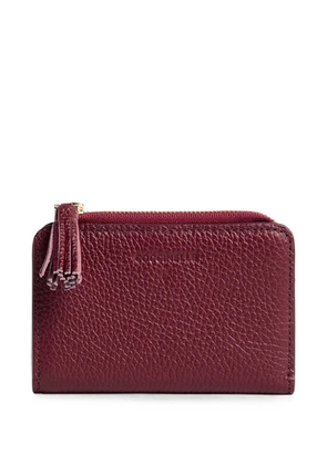 Coccinelle small tassel-detail pebbled-leather wallet - Red