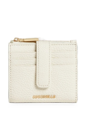 Coccinelle medium Metallic leather wallet - Neutrals