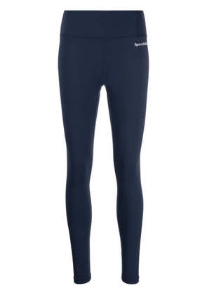 Sporty & Rich Serif Logo-print leggings - Blue