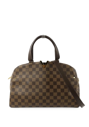 Louis Vuitton Pre-Owned Kensington Bowling check-pattern tote bag - Brown