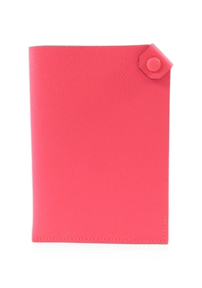 Hermès Pre-Owned 2016 Tarmac leather passport holder - Pink