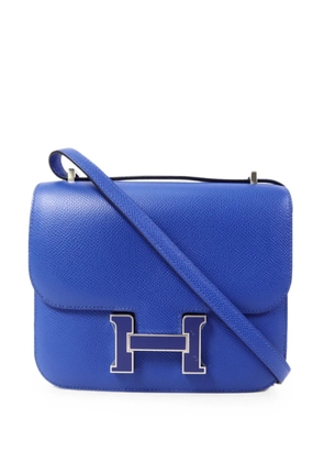 Hermès Pre-Owned mini Constance Epsom shoulder bag - Blue