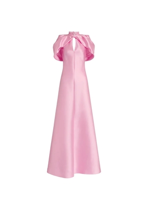 Alberta Ferretti twist-detail maxi dress - Pink