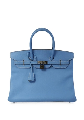 Hermès Pre-Owned 2011 35 Birkin Epsom~leather tote bag - Blue