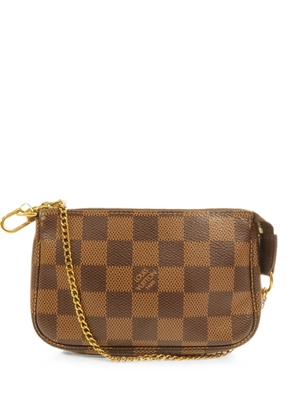 Louis Vuitton Pre-Owned mini Pochette Accessoires Damier shoulder bag - Brown