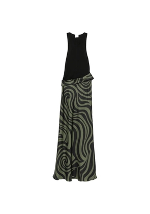 Nanushka Jordyn swirl-print sleeveless maxi dress - Green