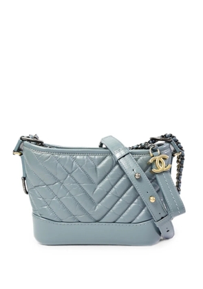 CHANEL Pre-Owned small Gabrielle chevron crossbody bag - Blue