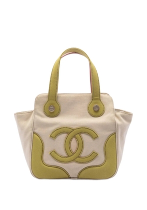 CHANEL Pre-Owned 2003-2004 CC Canvas Marshmallow handbag - Brown