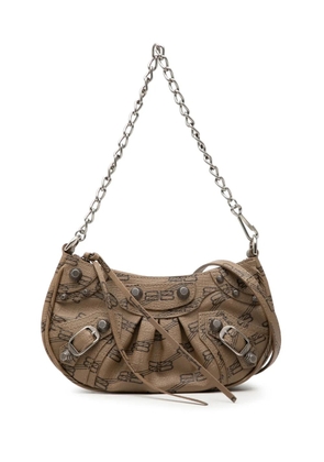 Balenciaga Pre-Owned 2010 Mini BB Monogram Coated Canvas Le Cagole satchel - Brown