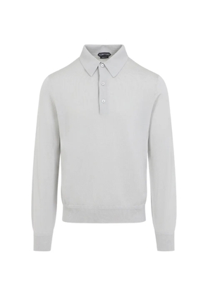 TOM FORD long-sleeves polo shirt - Grey