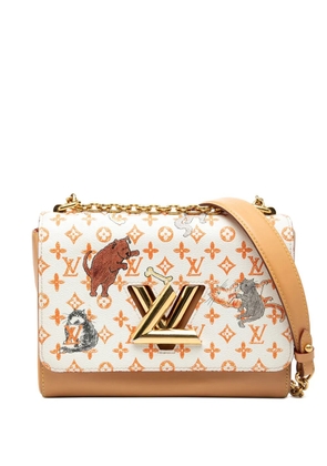 Louis Vuitton Pre-Owned 2018 Grace Coddington Monogram Catogram Twist MM crossbody bag - White