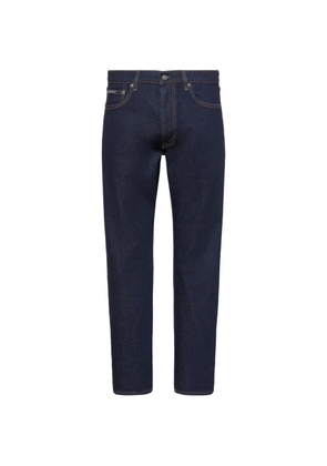 Calvin Klein Victor logo-patch straight-leg jeans - Blue