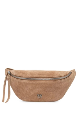 PINKO small suede belt bag - Brown