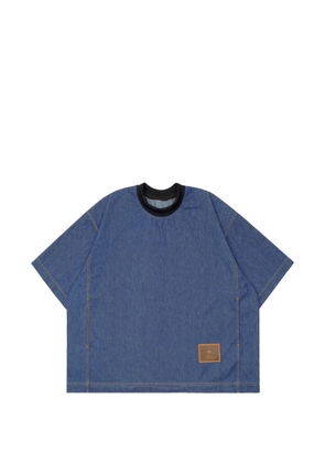 Mastermind Japan zipped-hem T-shirt - Blue