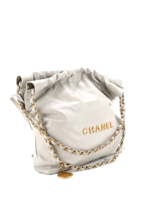 CHANEL Pre-Owned 22 Chain Quilted Calfskin Small hobo bag - Grey