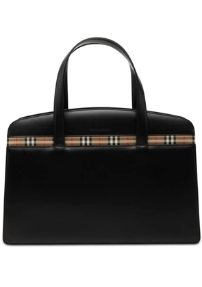 Burberry Pre-Owned 2000-2017 House Check Trimmed Leather handbag - Black